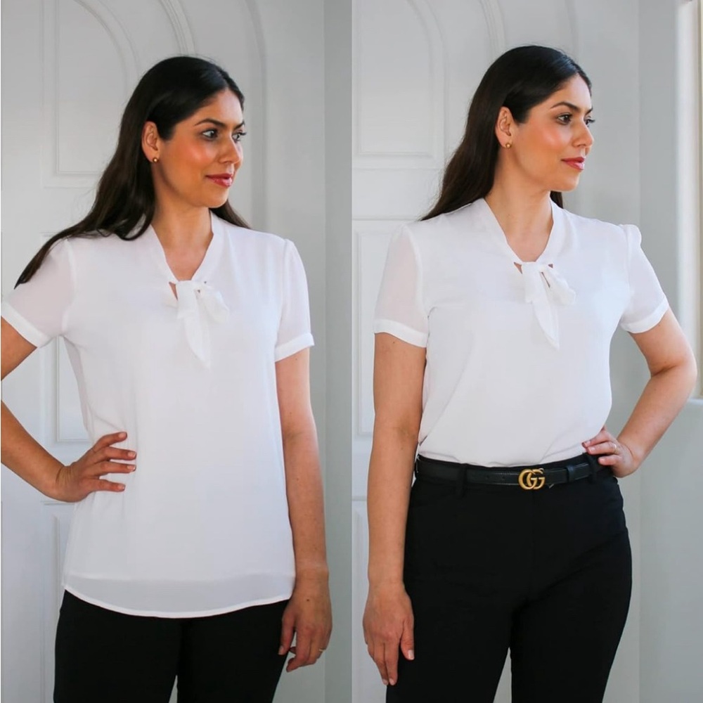 White Tie top shirt
